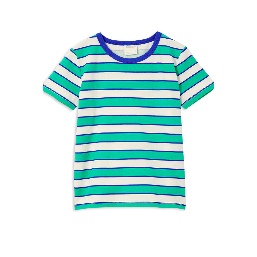 Milky Tee Green Stripe