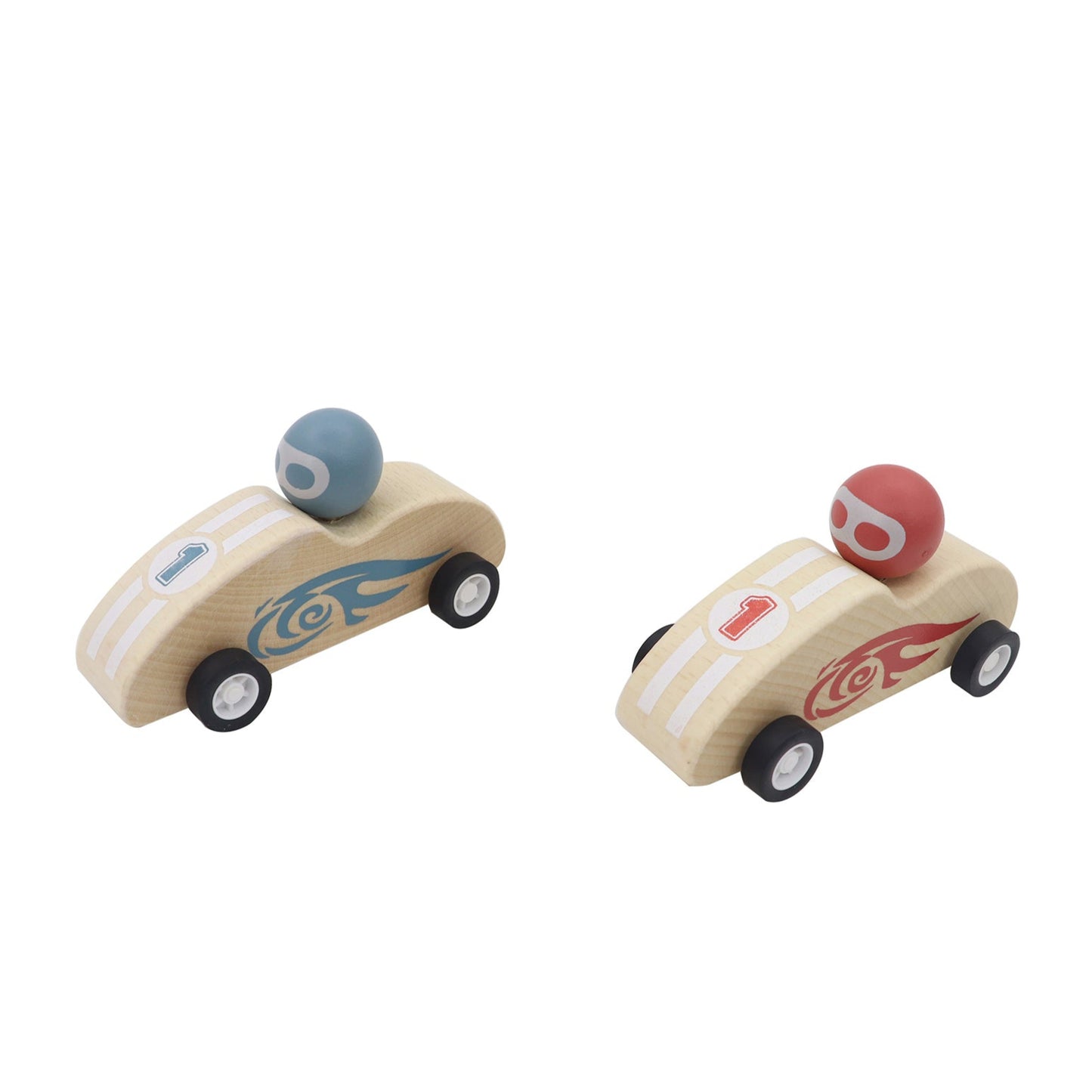 Kaper Kidz Wooden Retro Firespeed Pull Back Racer