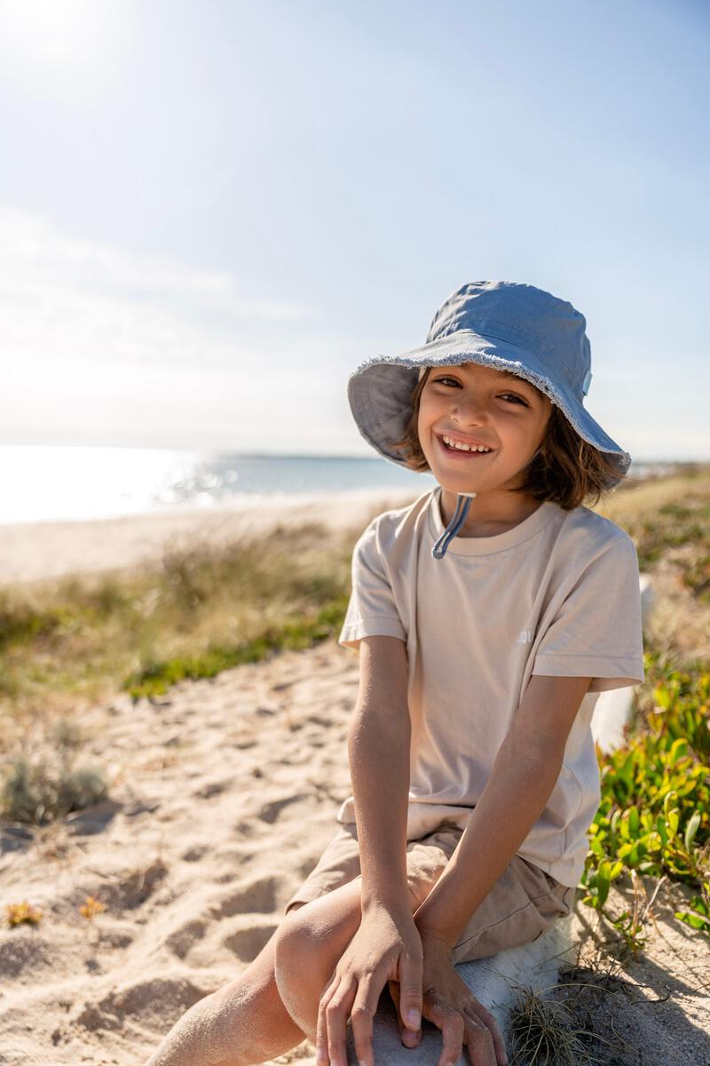 Acorn Bucket Hat Frayed Sky Blue