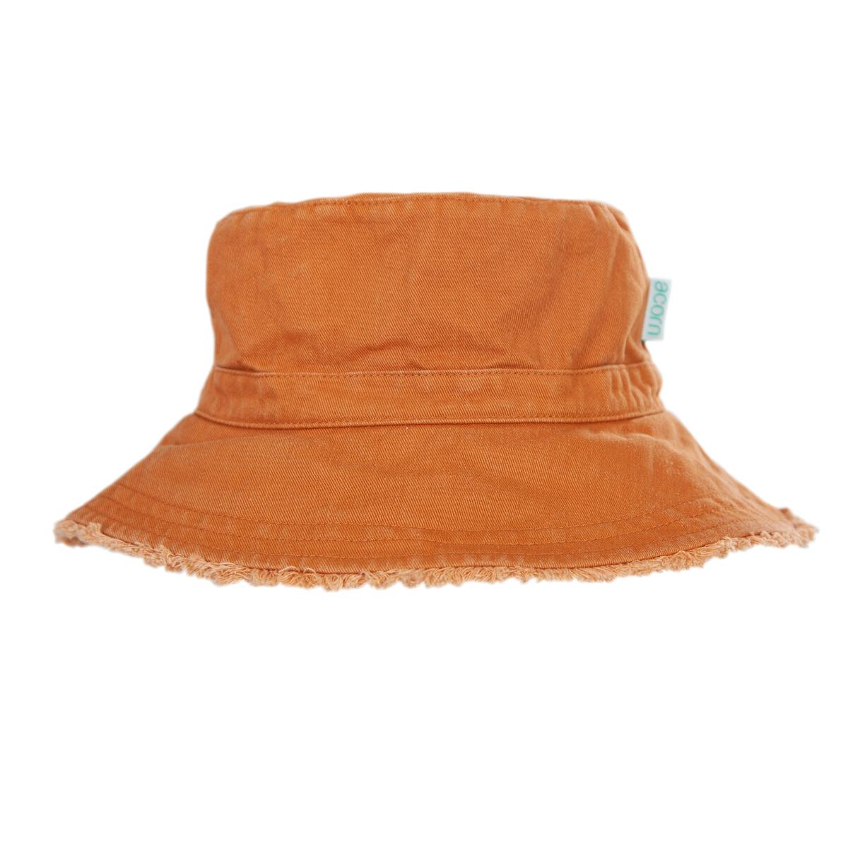 Acorn Bucket Hat Frayed Chestnut