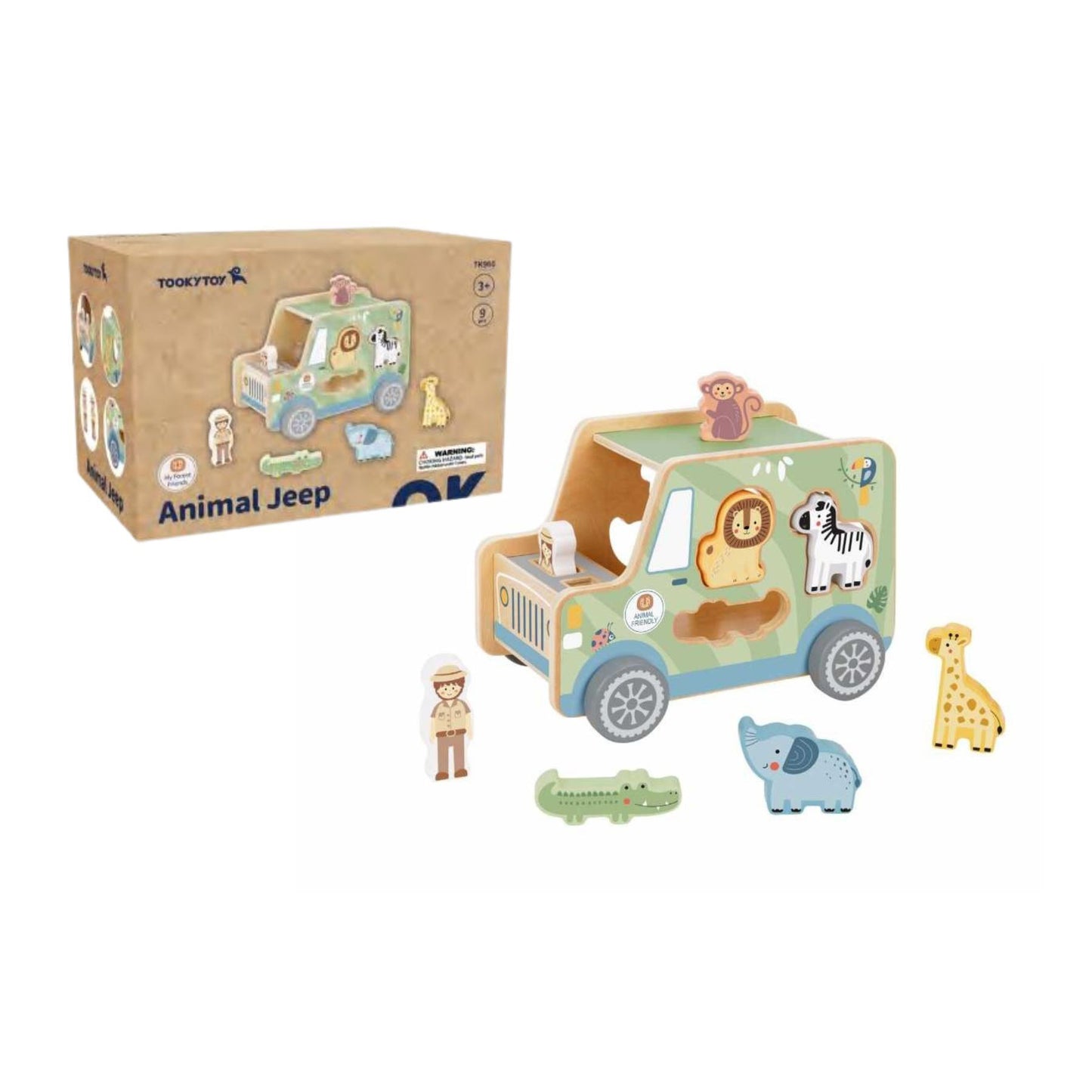 Tooky Toy Animal Jeep