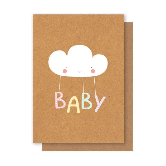 Elly Oak Card New Baby Cloud