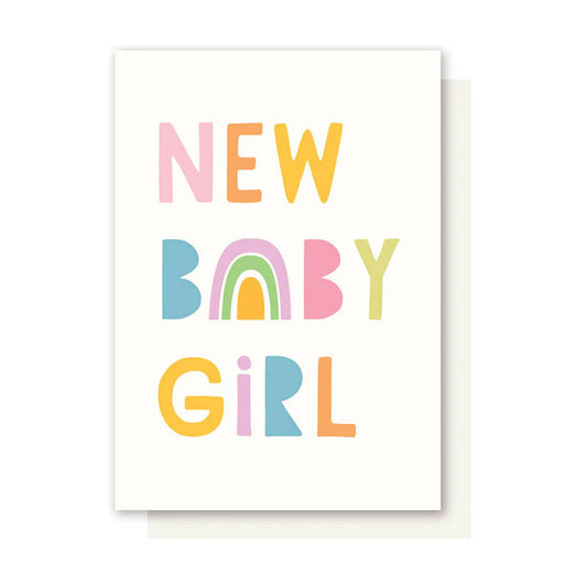Elly Oak Card New Baby Girl