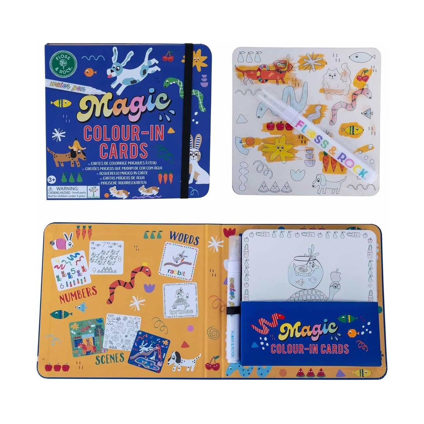 Floss & Rock Magic Water Colour In Cards Pets