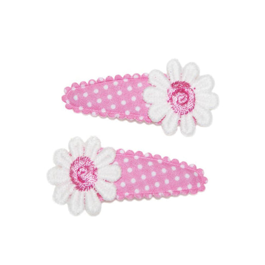 Goody Gumdrops Hair Snaps Daisy Polka Pink