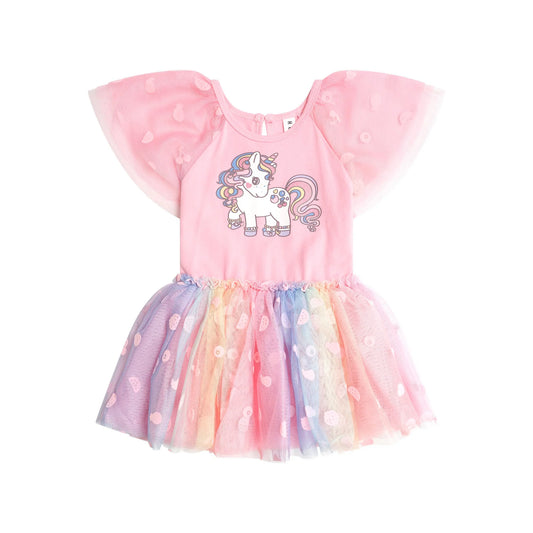 Huxbaby Dress Tulle Rainbow Unicorn