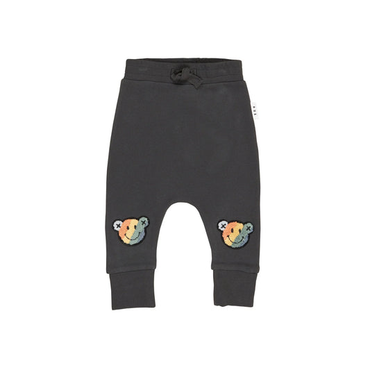 Huxbaby Drop Crotch Pants Smiley Rainbow