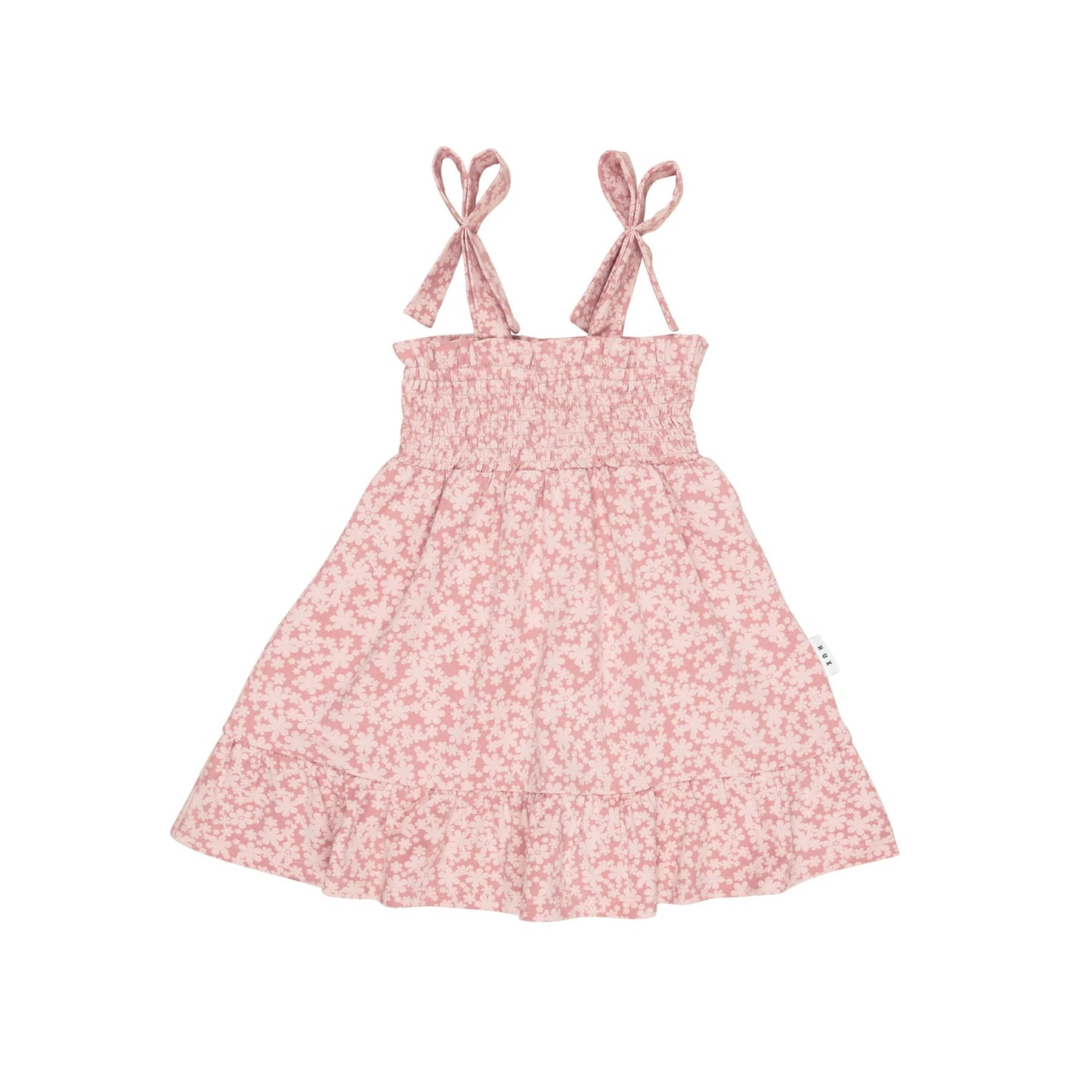 Huxbaby Shirred Dress Smile Floral