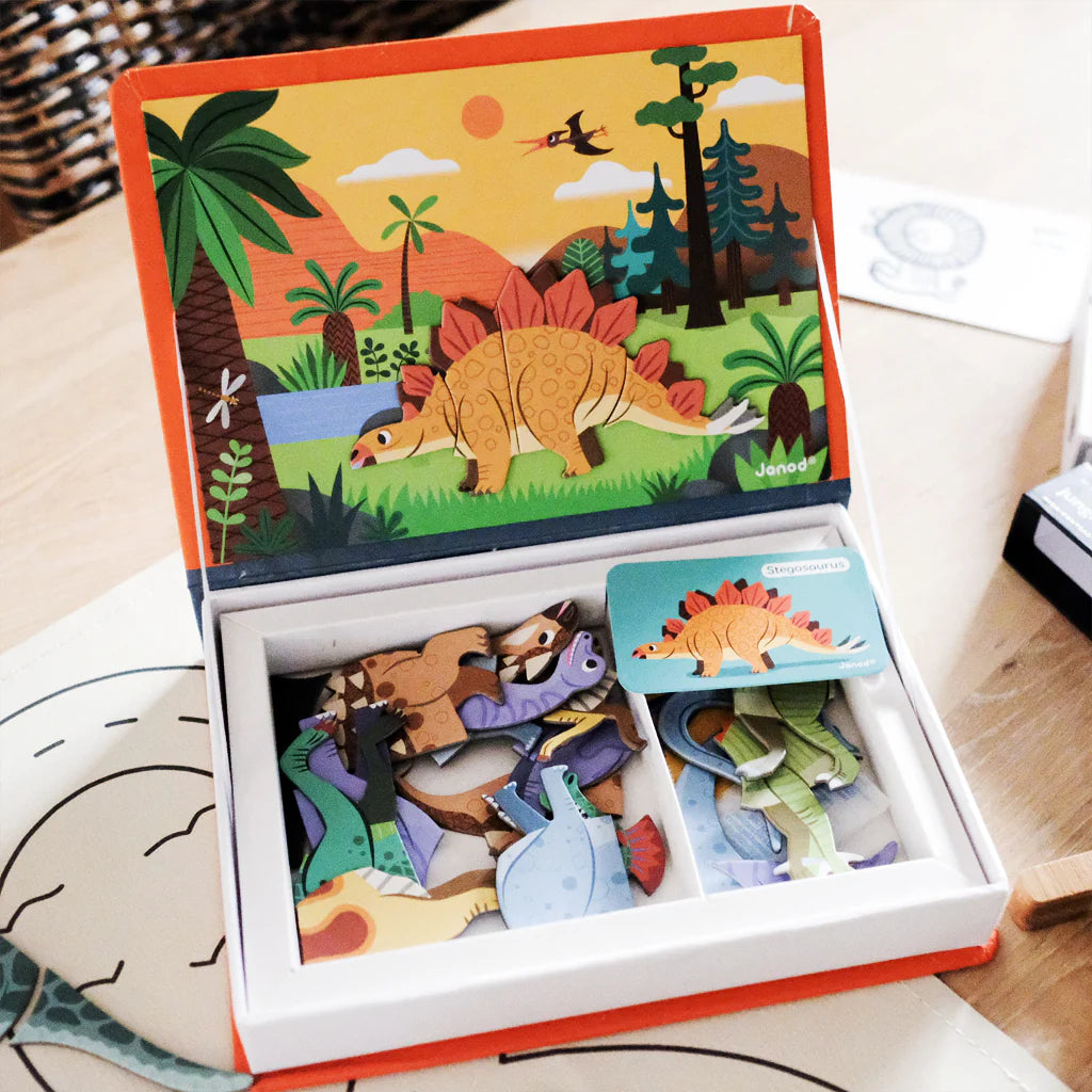 Janod Magnetic Book Dinosaurs