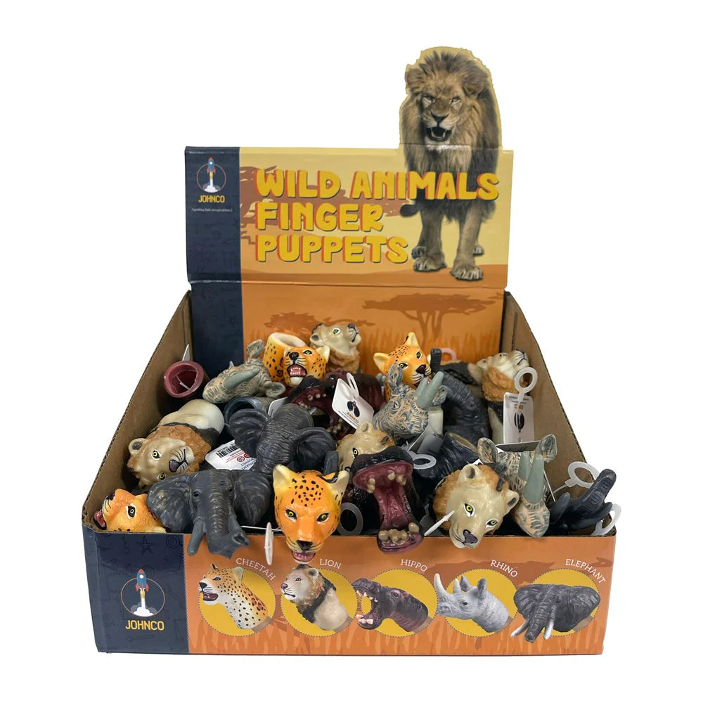 Johnco Finger Puppets Wild Animals