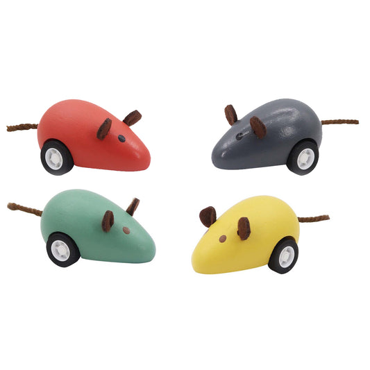 Kaper Kidz Wooden Pull Back Mouse