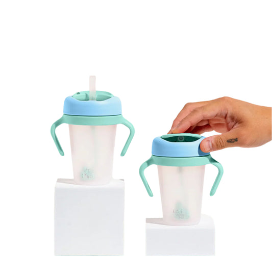 Little Stackers Sippy Cup Twin Pack Blue Aqua