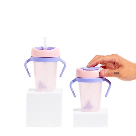 Little Stackers Sippy Cup Twin Pack Pink Purple