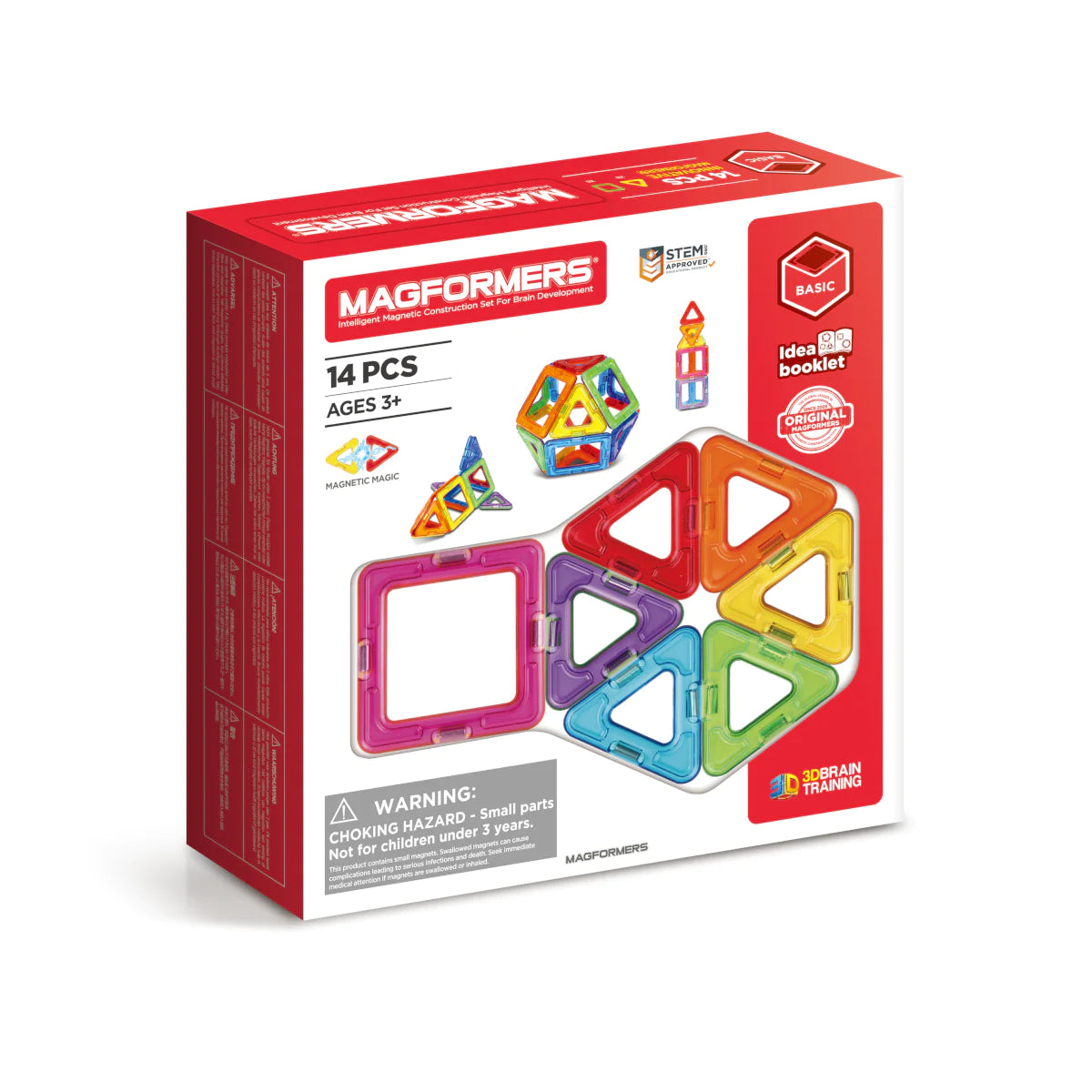 Magformers Basic Set Line 14Pcs - Chalk