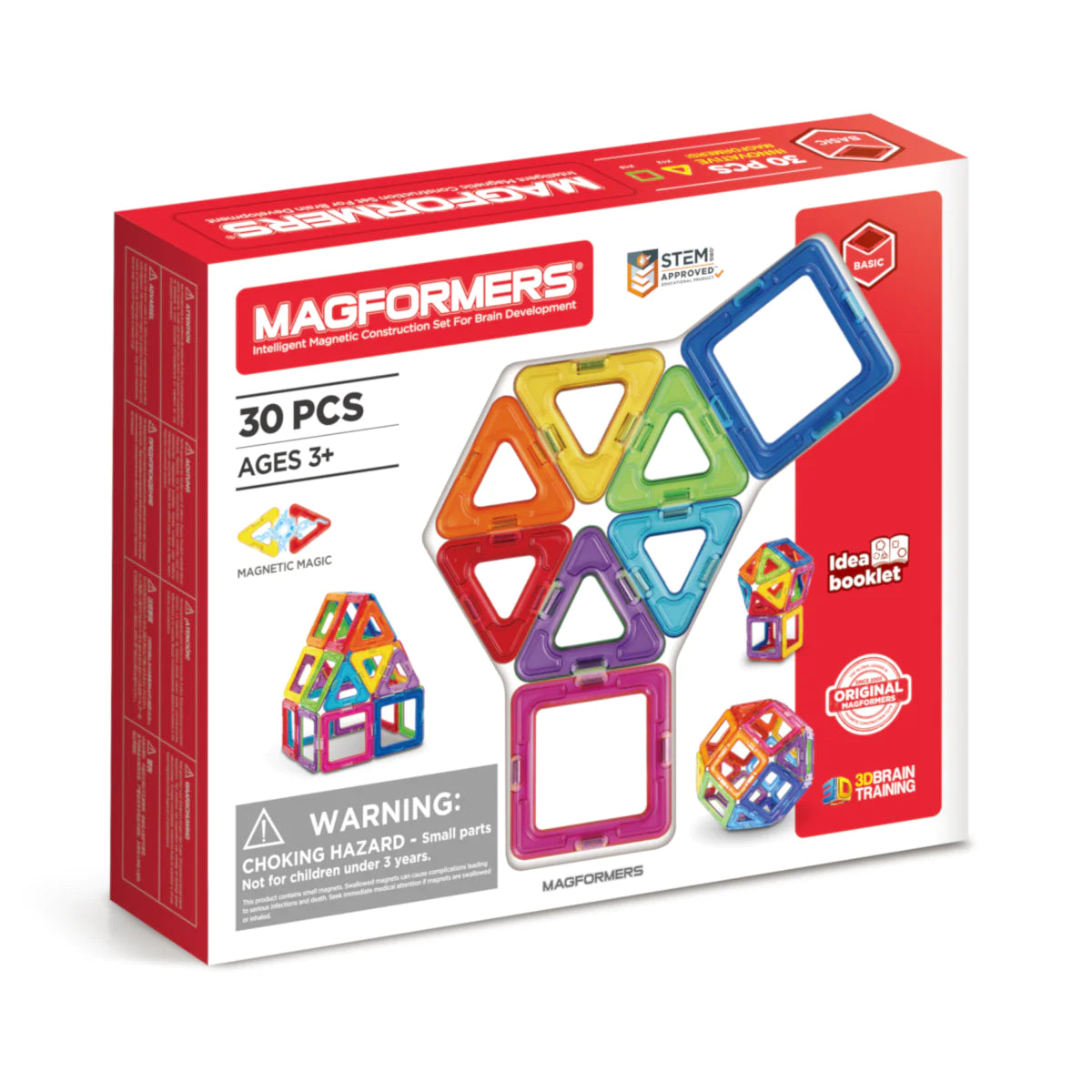 Magformers Basic Set Line 30Pcs - Chalk