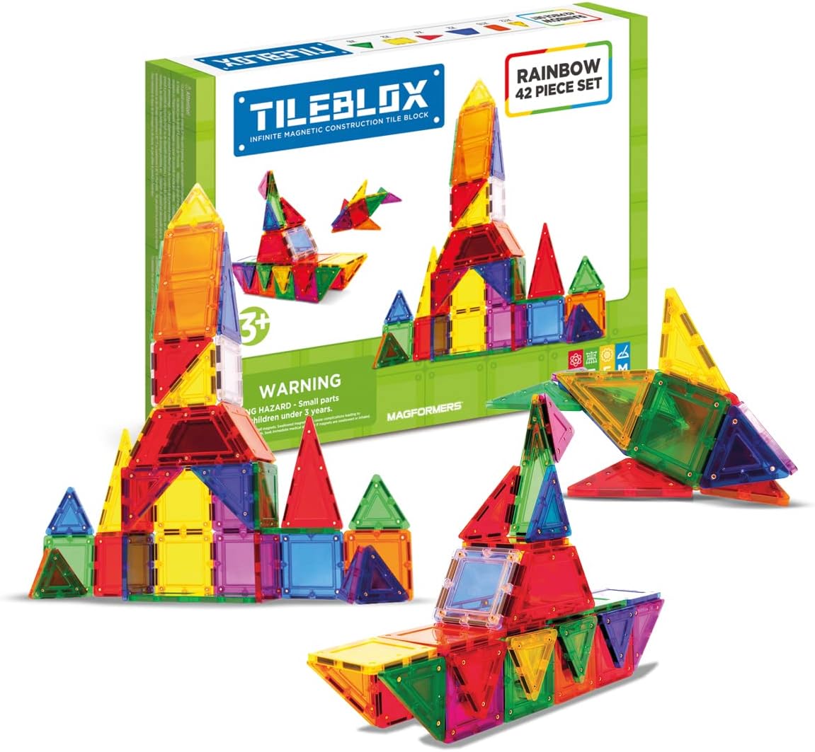 Magformers Tileblox Rainbow 42 Set