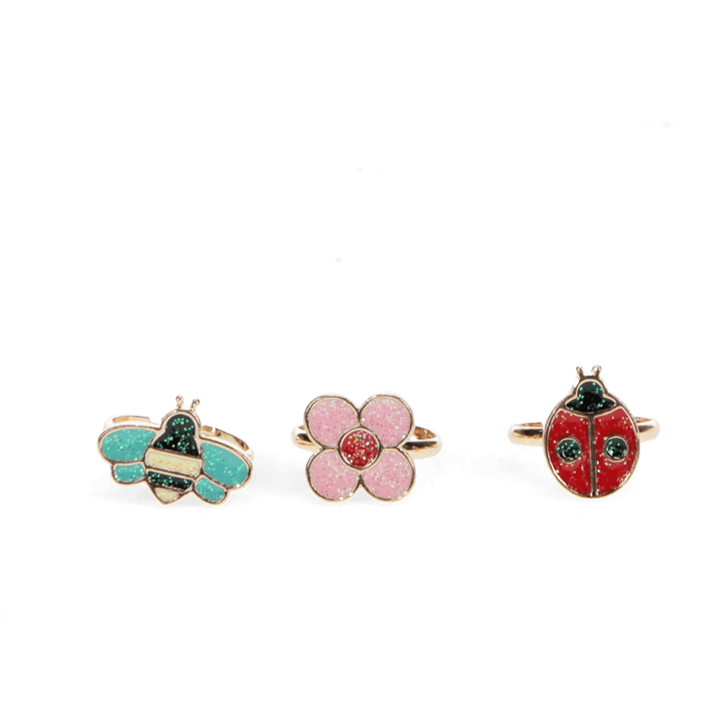 Rex London Glitter Rings Ladybird