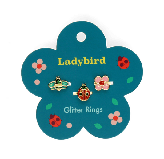 Rex London Glitter Rings Ladybird