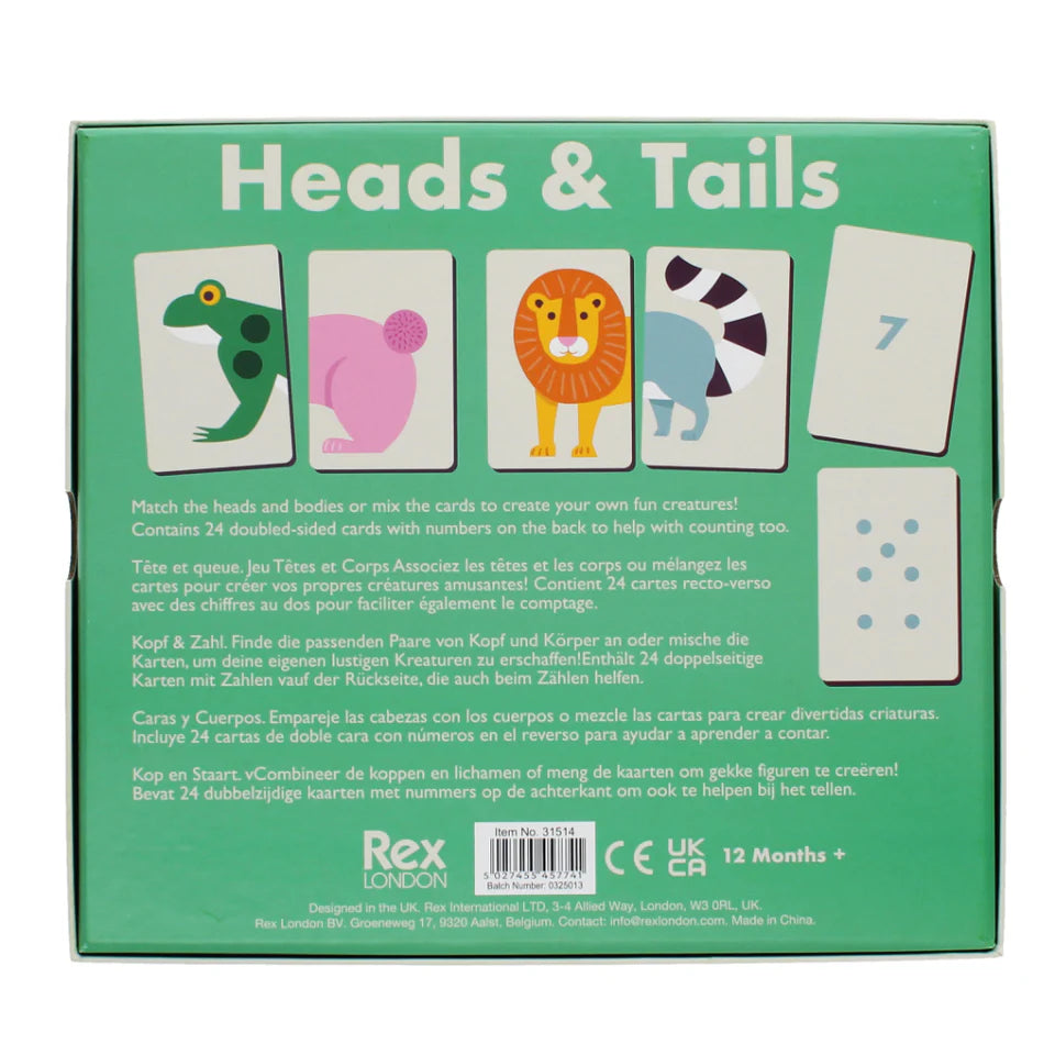 Rex London Heads & Tails Game - Chalk