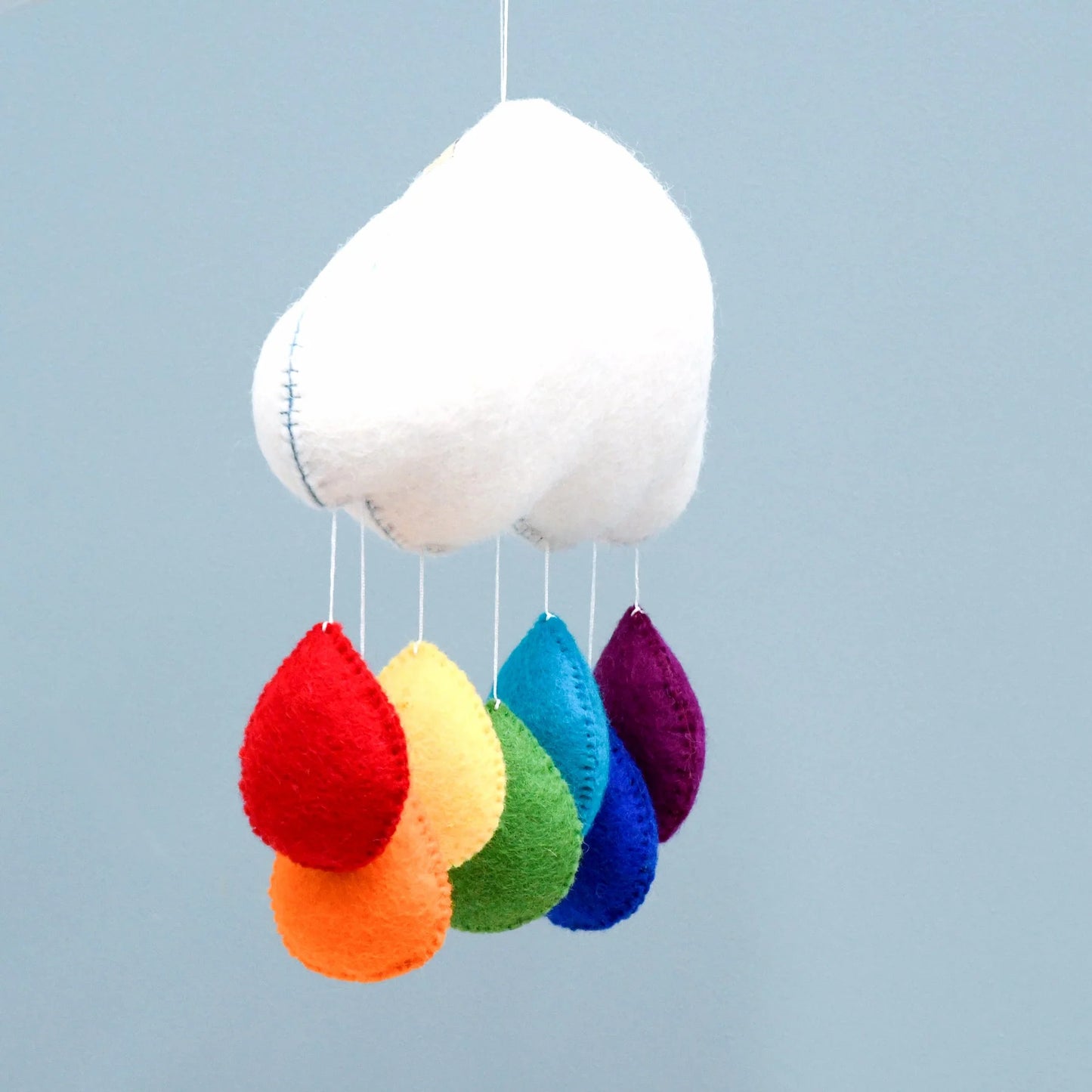 Tara Treasures Cloud Nursery Mobile Rainbow