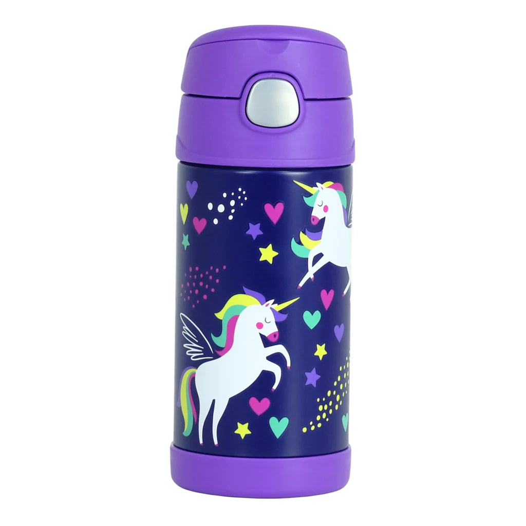 Thermos 355Ml Insulated Bottle Purple Unicorn