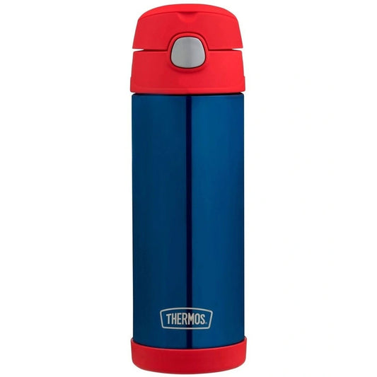 Thermos 470Ml Insulated Bottle Navy Red