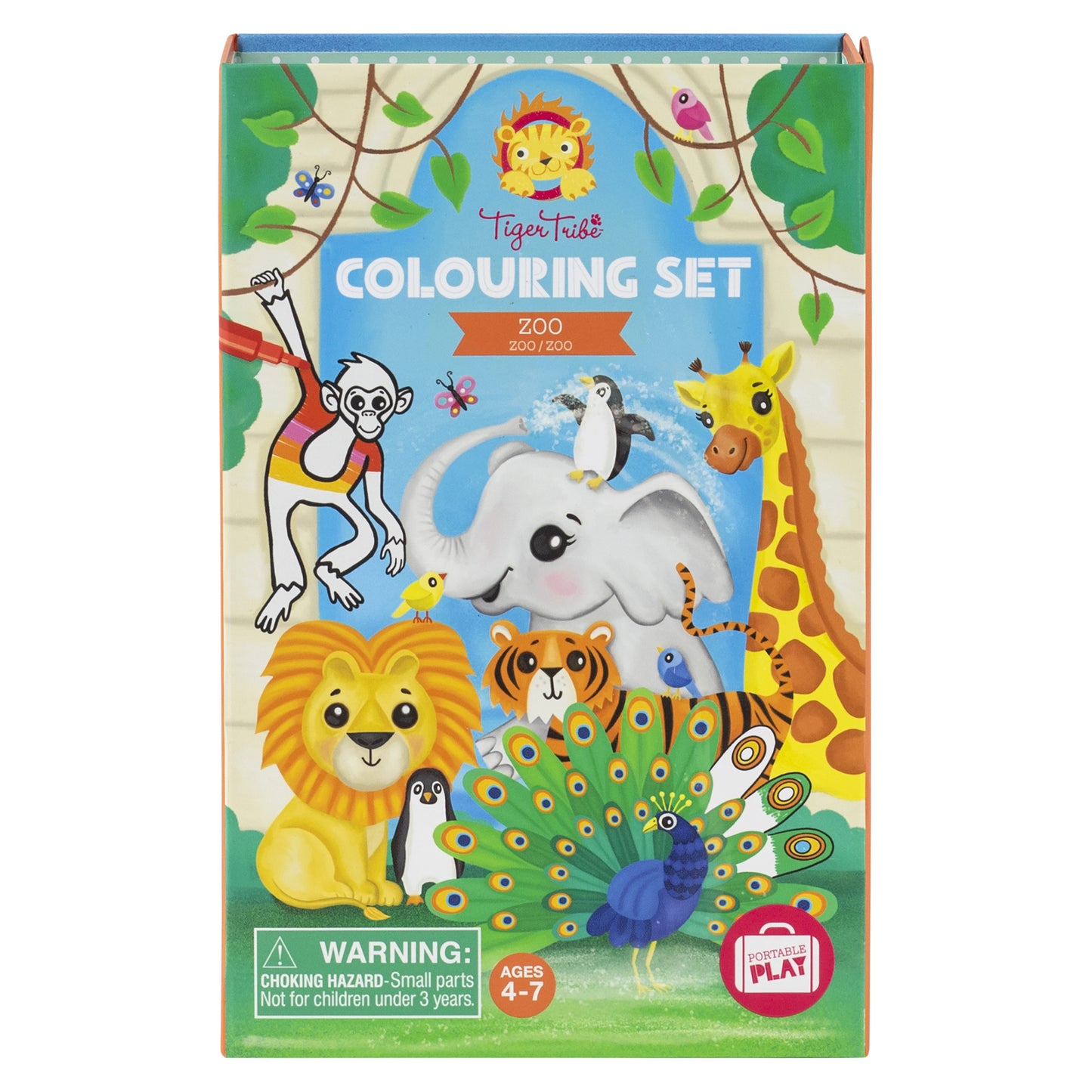Tiger Tribe Colouring Set Zoo