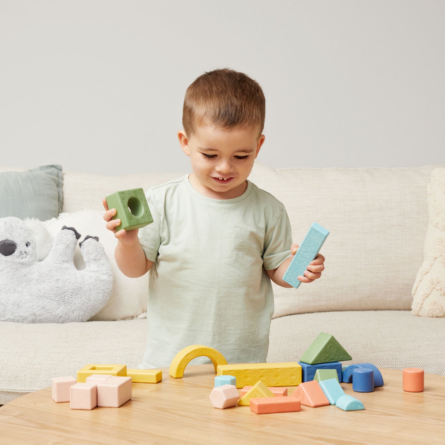 Tiger Tribe Eco Rattle & Stack Blocks Deluxe