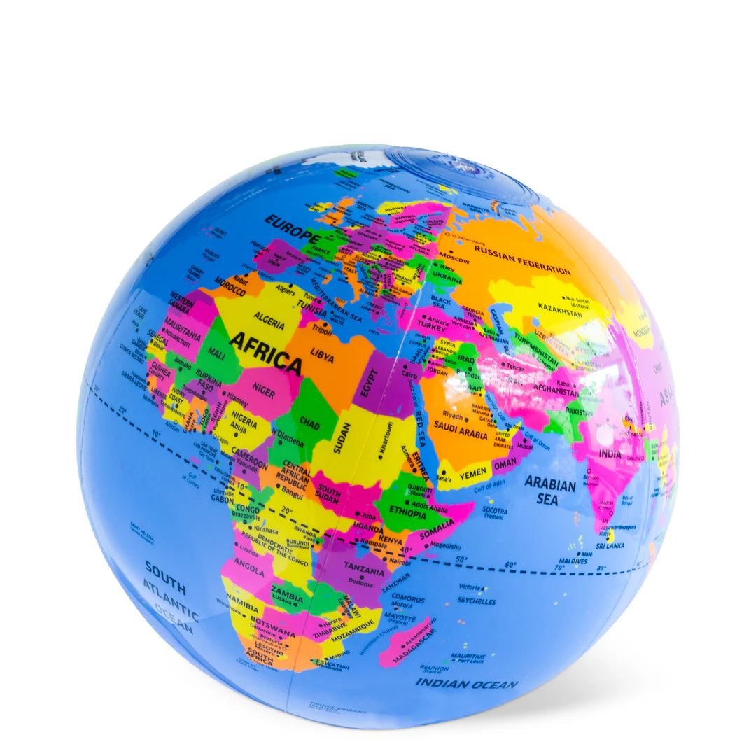 Tiger Tribe Inflatable World Globe Classic