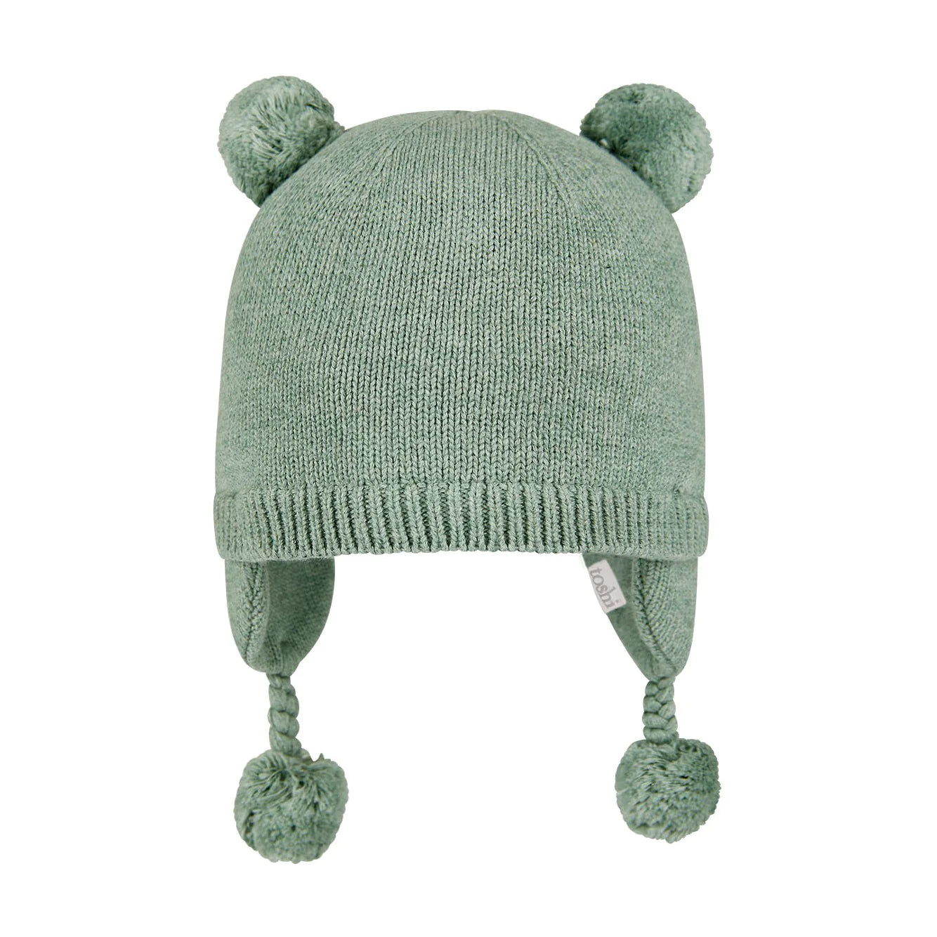 Toshi Organic Beanie Earmuff Snowy Eucalyptus