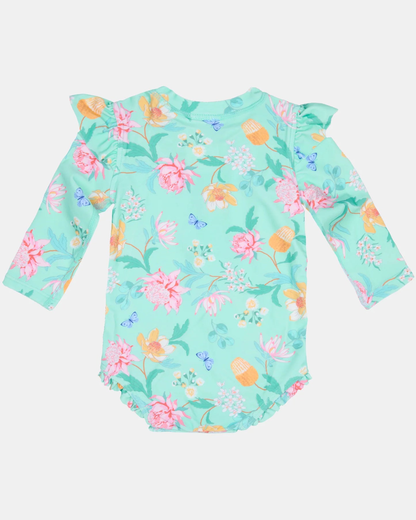 Toshi Swim Onesie Ripple Waratah