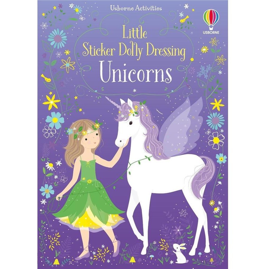 Usborne Little Sticker Unicorn - Chalk