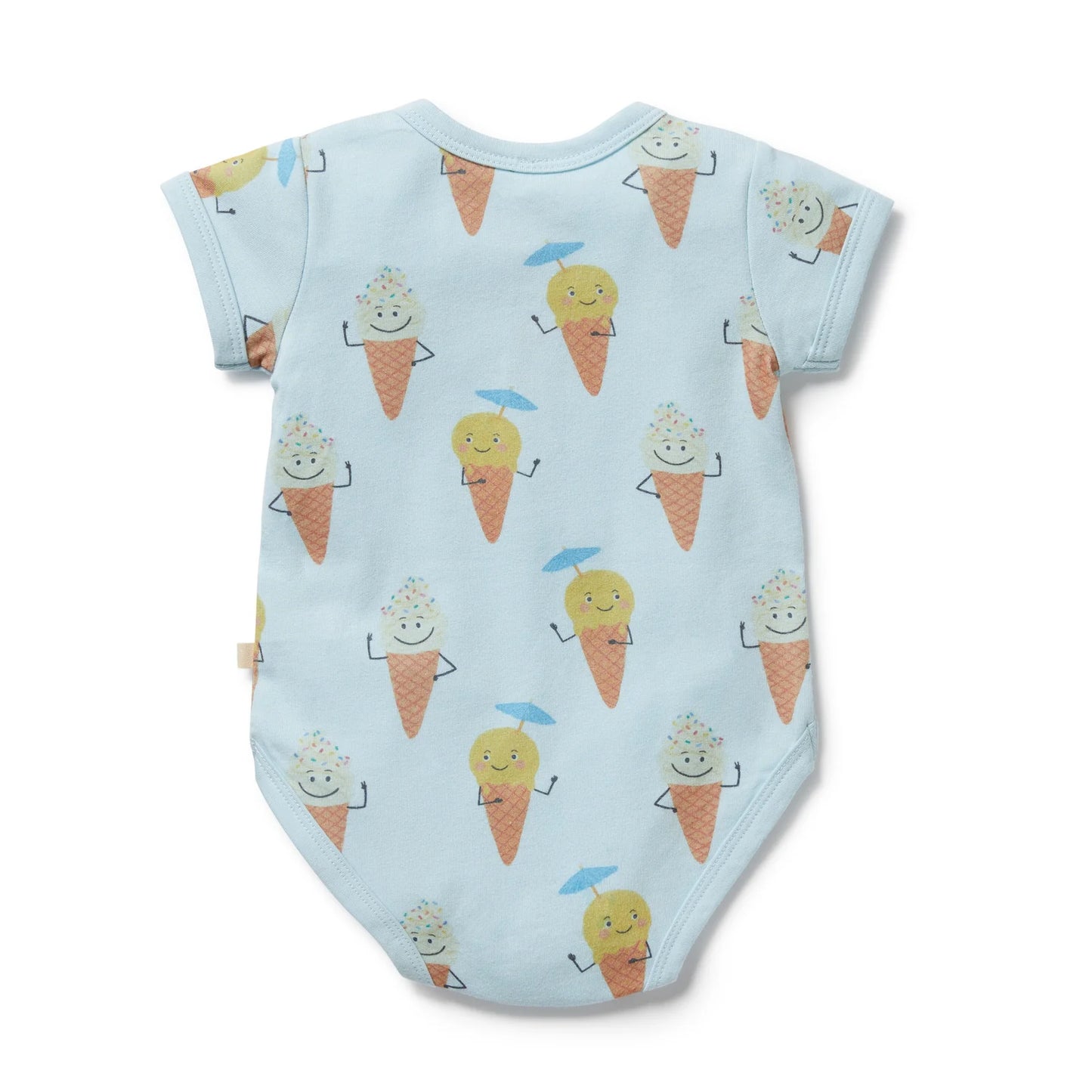 Wilson + Frenchy Organic Henley Bodysuit Frosty Friends
