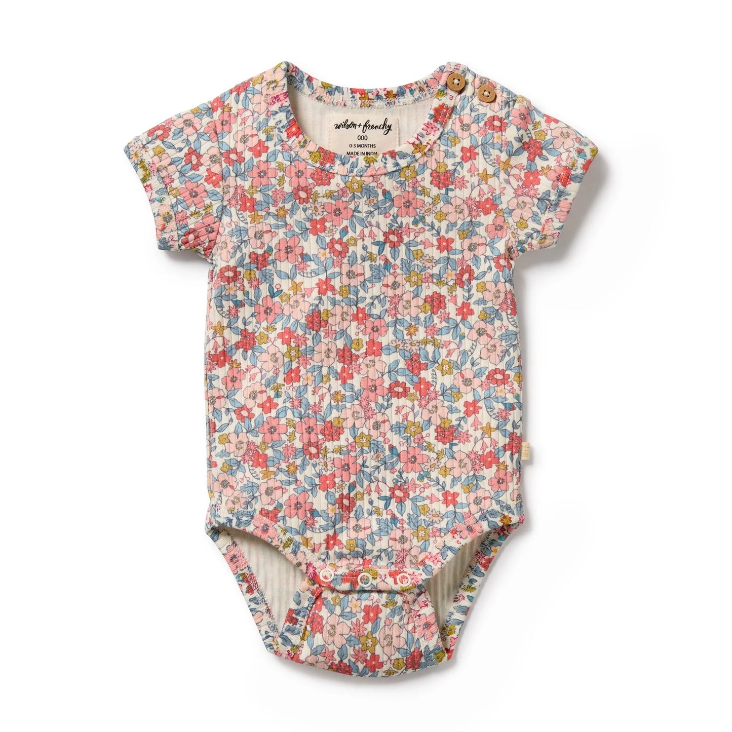 Wilson + Frenchy Organic Bodysuit Summer Bloom
