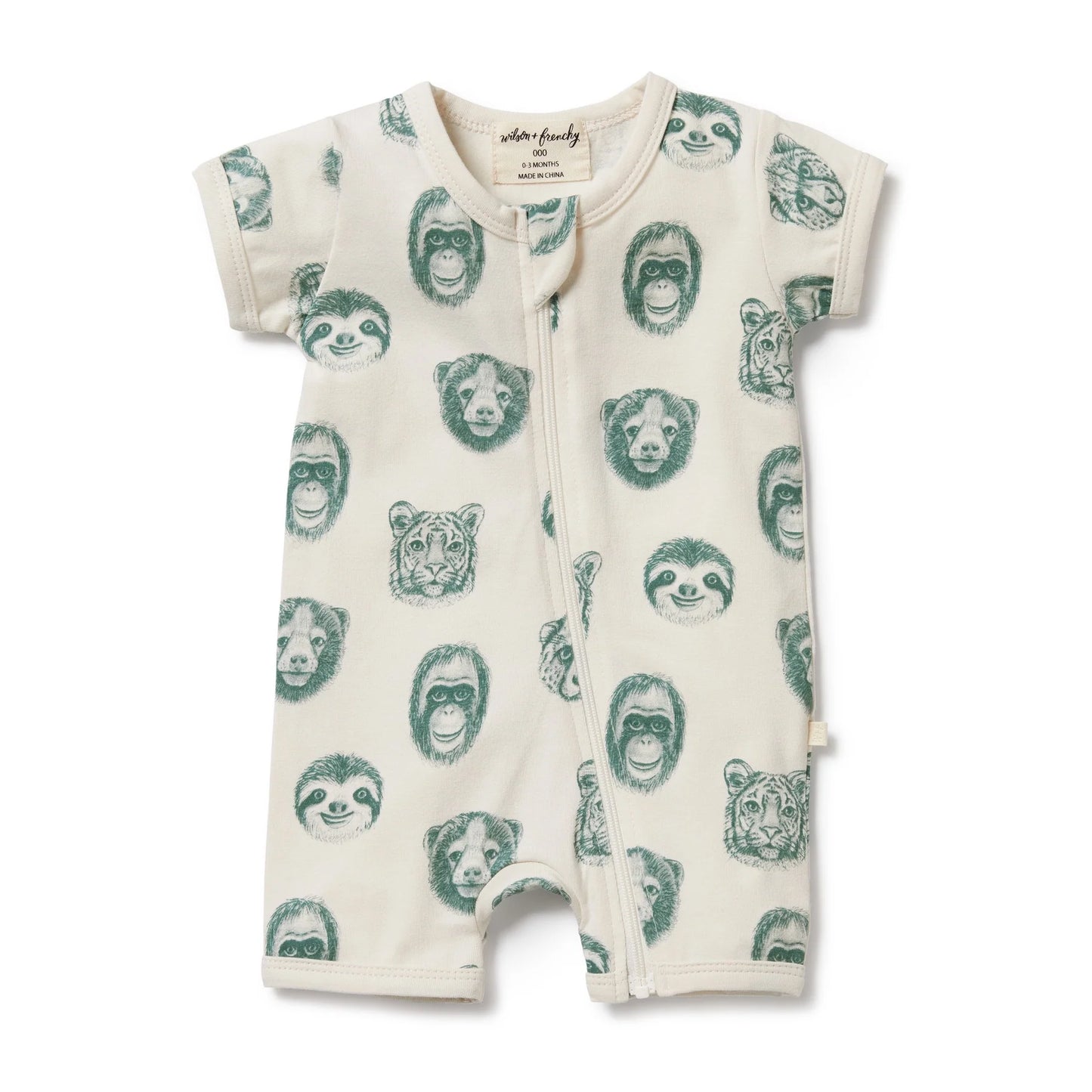 Wilson + Frenchy Organic Boyleg Zipsuit Hello Jungle