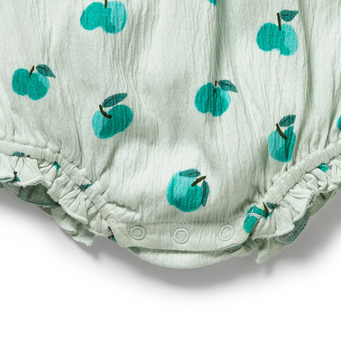 Wilson + Frenchy Organic Tie Playsuit Apple Papple