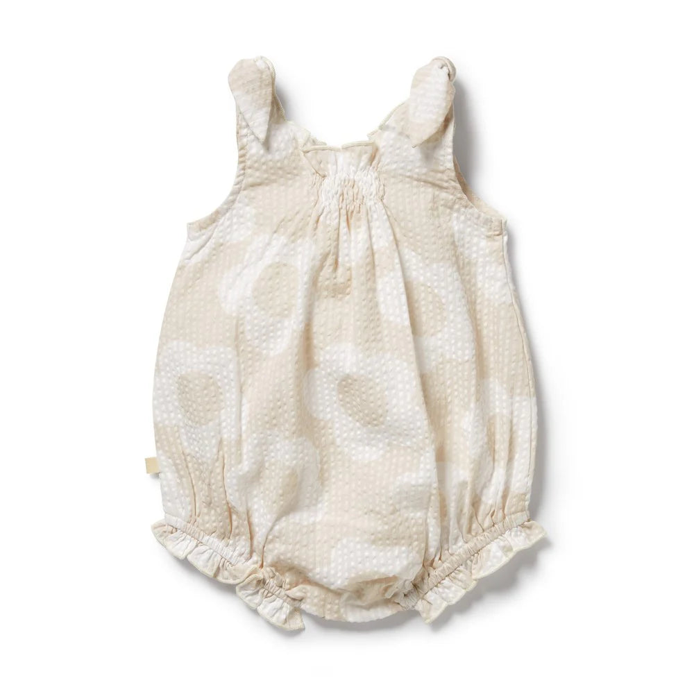 Wilson + Frenchy Organic Tie Playsuit Daisy Bloom