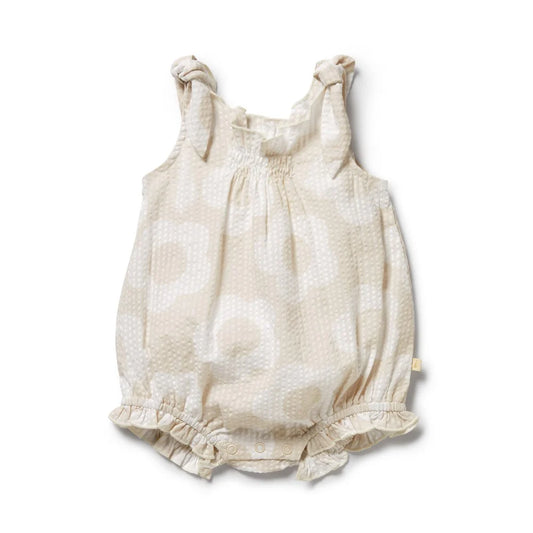 Wilson + Frenchy Organic Tie Playsuit Daisy Bloom