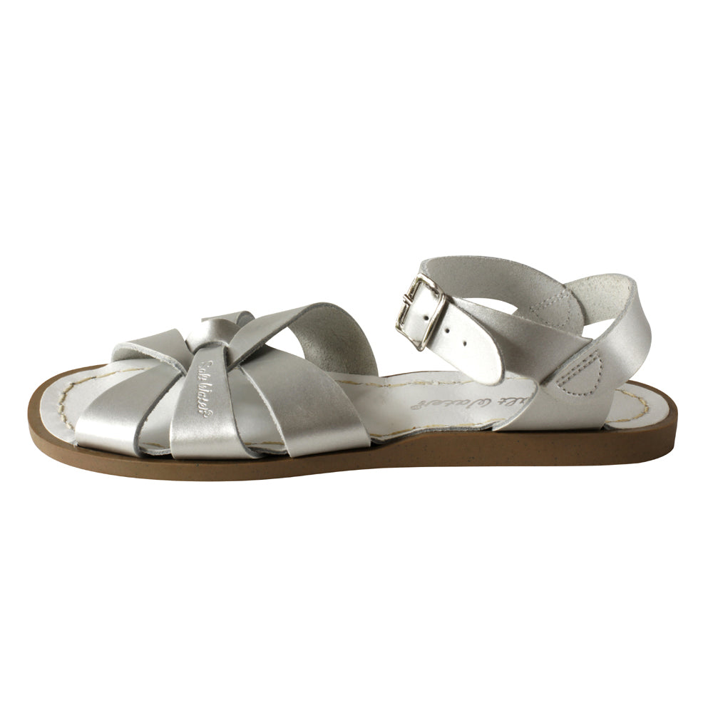 saltwater sandals silver - Chalk