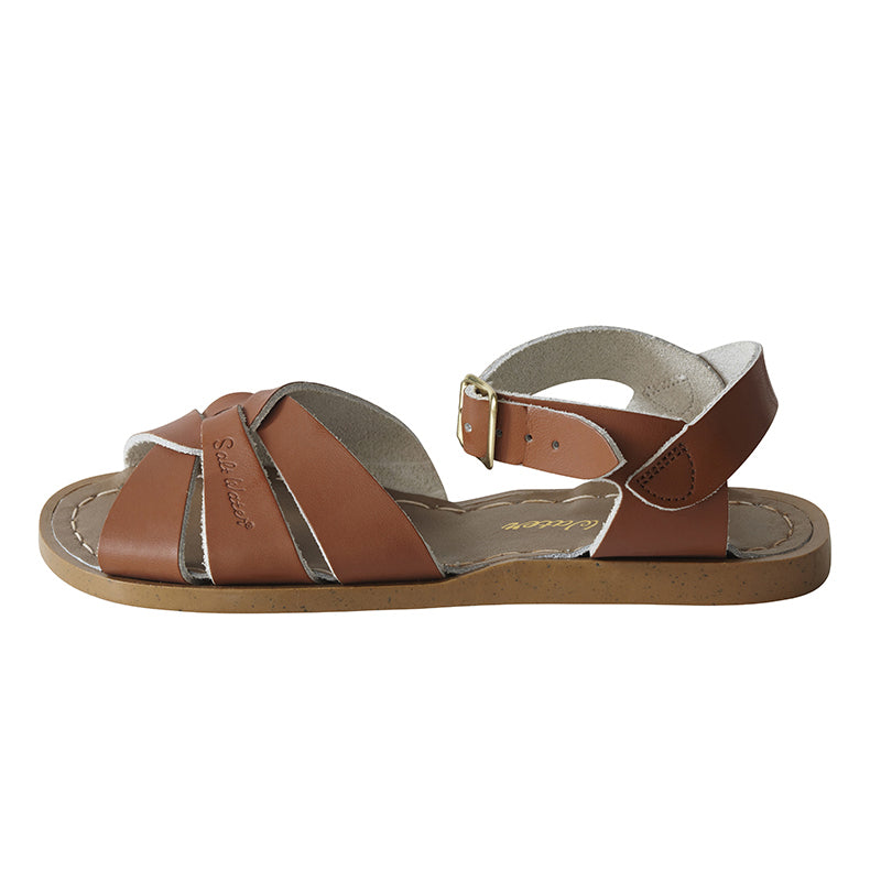 saltwater sandals tan - Chalk