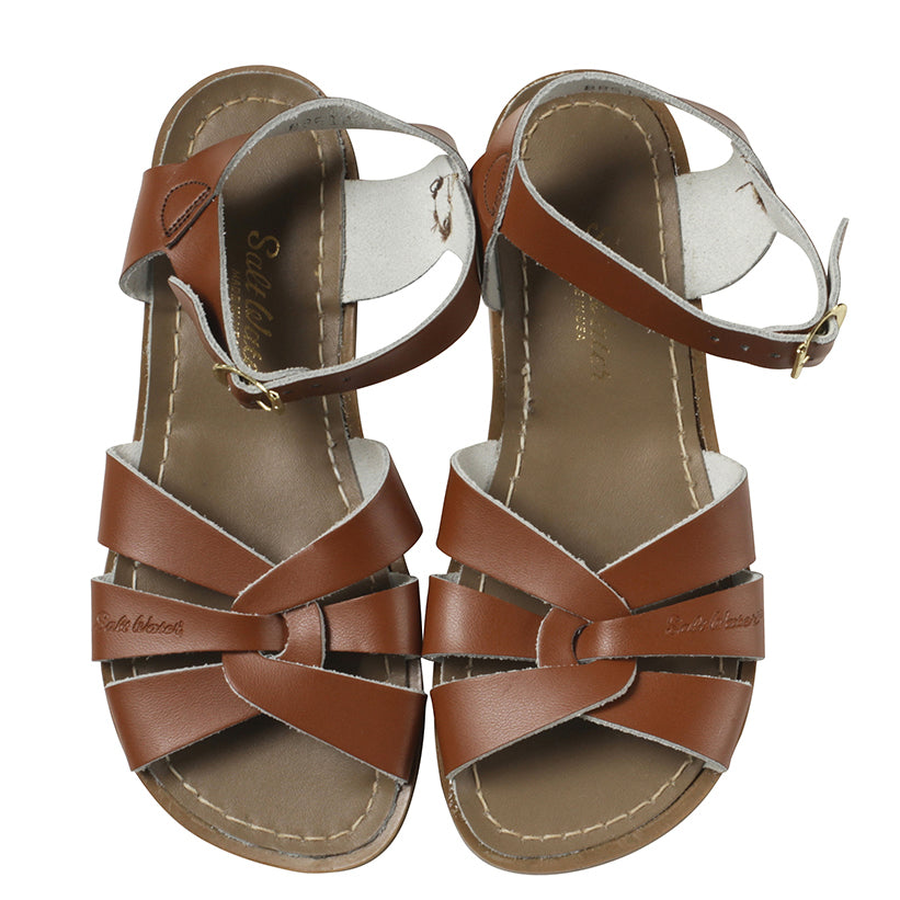 saltwater sandals tan - Chalk