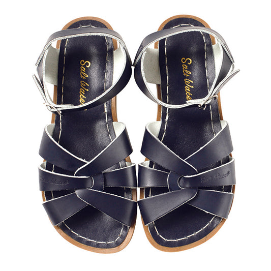 saltwater sandals navy - Chalk