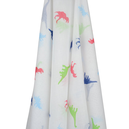 Emotion & Kids Muslin Dinosaur - Chalk