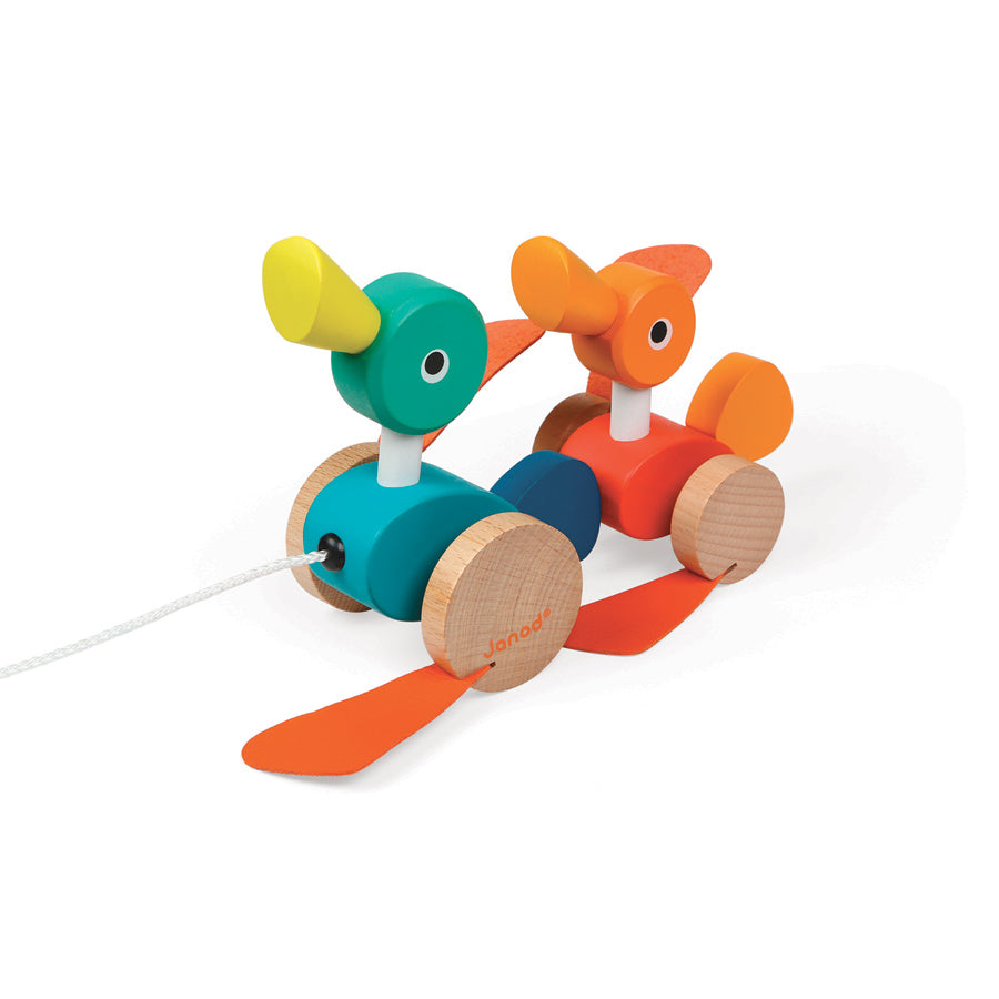 Janod Pull Along Ducks - Chalk