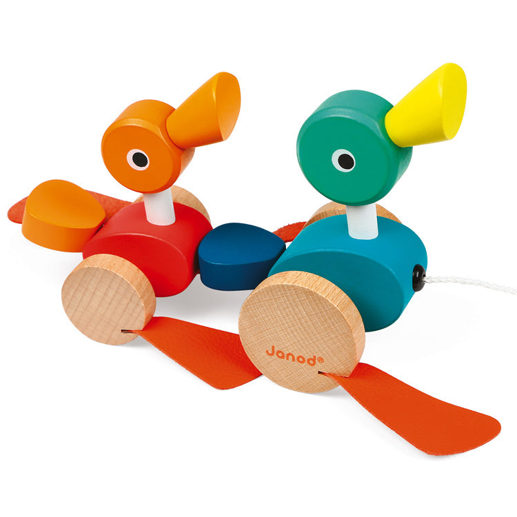 Janod Pull Along Ducks - Chalk