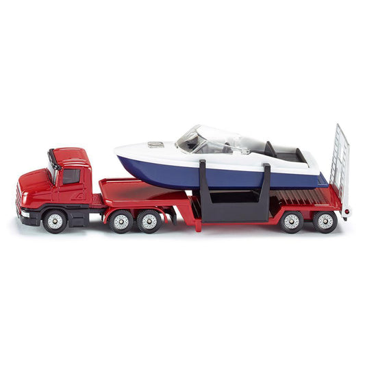 siku low loader with boat - Chalk