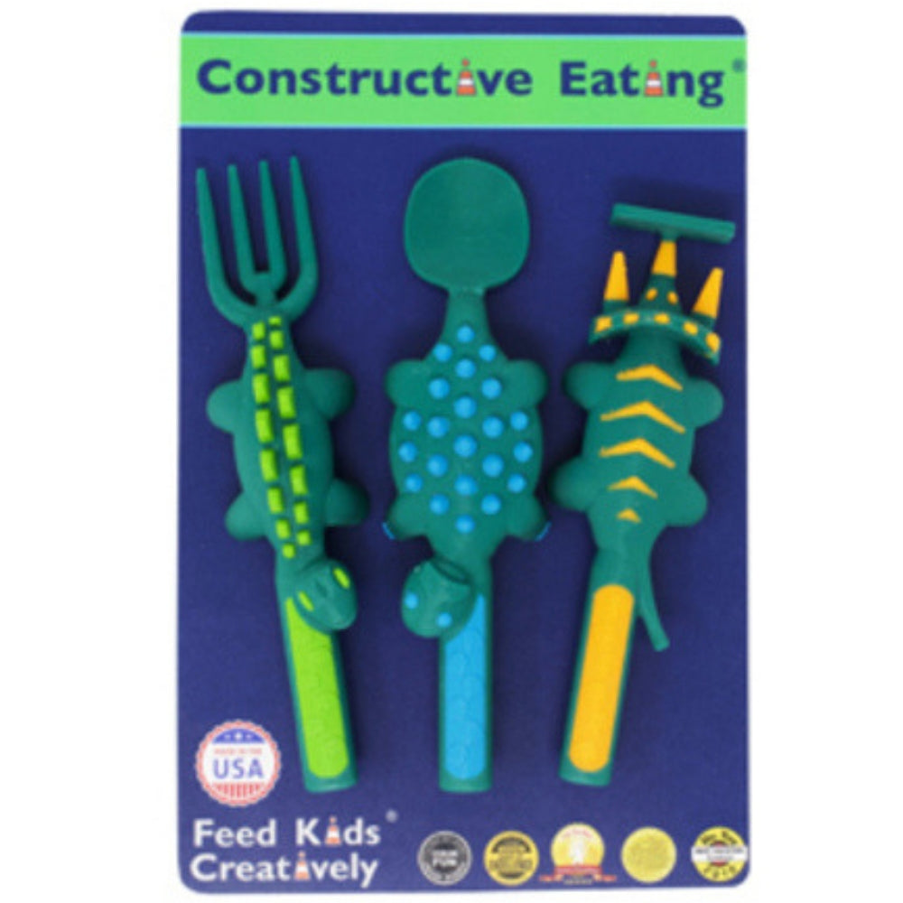 Constructive Eating Cutlery Dinosaurs Chalk