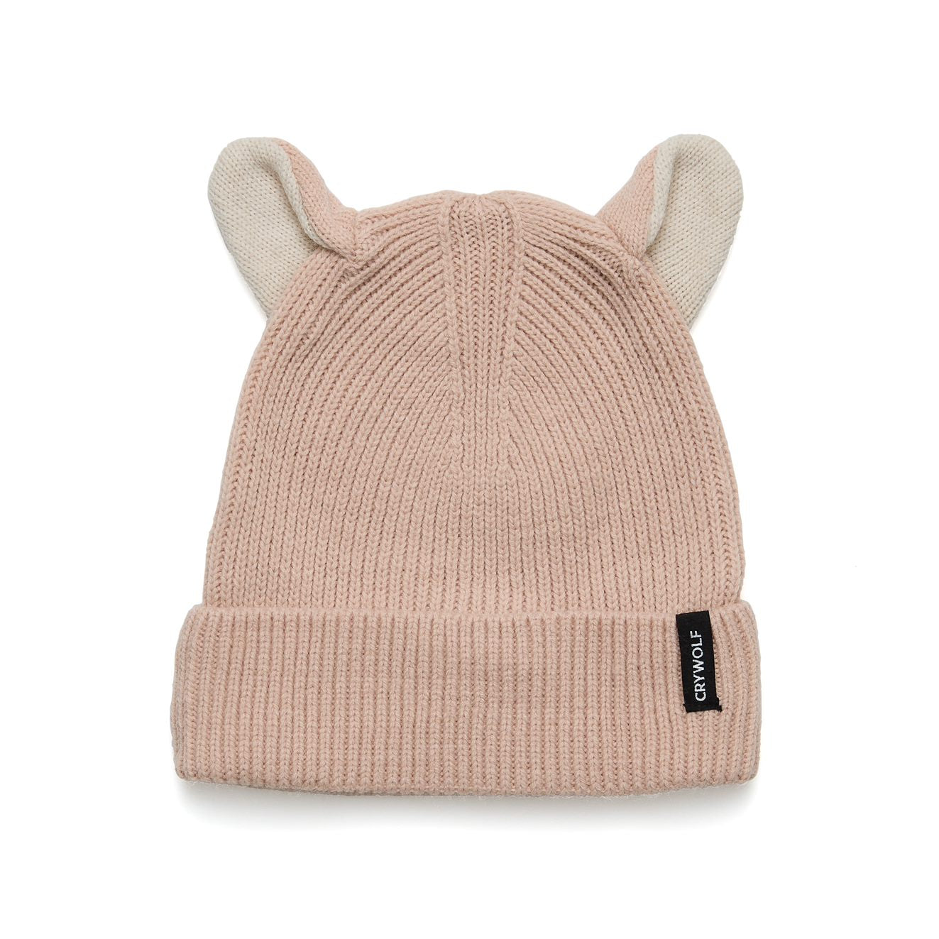 Crywolf Beanie Wolf Ears Dusty Pink