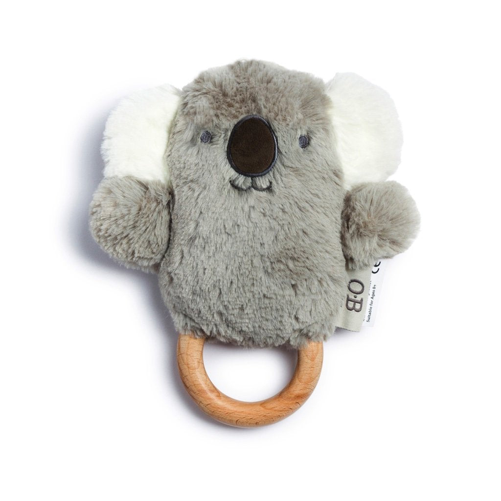 ob designs dingaring teething rattle kelly koala - Chalk