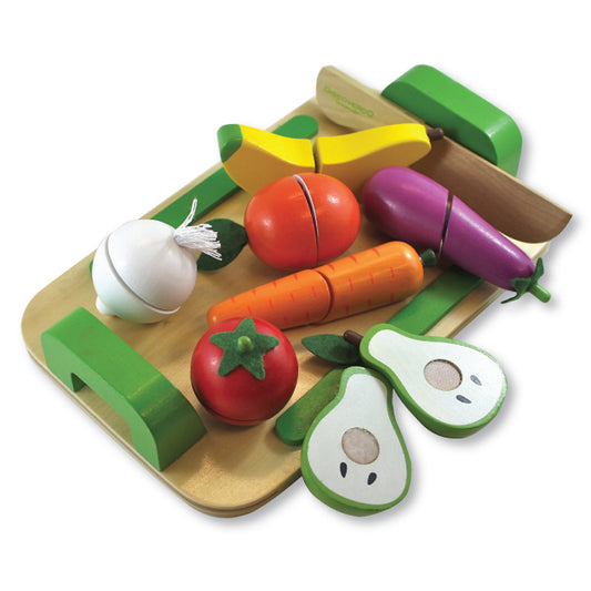 Discoveroo Fruit And Veg Cutting Set - Chalk